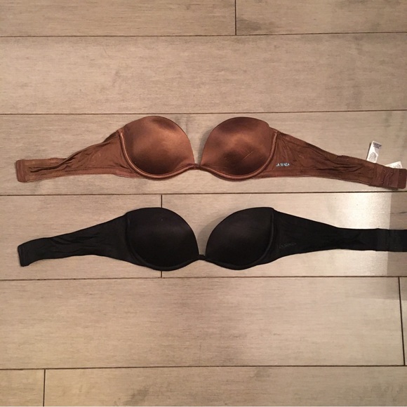 2PCS LA SENZA WOMANS BRAS (32A) BLACK AND BROWN PREOWNED GREAT CONDITION - Picture 3 of 6